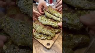 PISTACHIO CREAM FLAT CROISSANTS  how to wow your guests recipe shorts [upl. by Namhcan46]