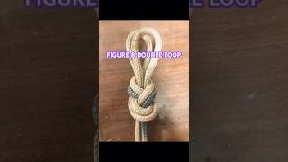 How to tie a figure 8 double loop diy knot rope shorts how rope howto [upl. by Naul666]