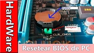 Como hacer un Reset a la Bios del PC  Fisicamente [upl. by Jed]