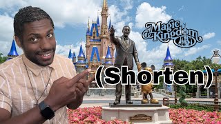 Magic Kingdom Orlando Shorten [upl. by Ayiotal]