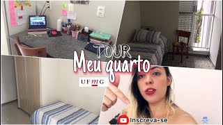 TOUR PELO MEU QUARTO NA MORADIA DA UFMG [upl. by Alyehc]