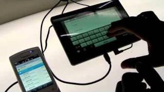 RIM BlackBerry Bridge Demo at CES 2011 [upl. by Adorne43]