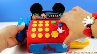 Mickey Mouse Cash Register  Kasa e Surpermarketit te Miushit Mickey Mashems Veze Surprize Shopkins [upl. by Alton161]