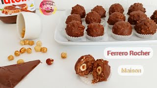 Ferrero Rocher fait maison facile et rapide sans cuisson  فيريرو روشي [upl. by Yance]