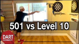 501 vs Level 10 on DartConnect on Ironman Darts [upl. by Oigufer]