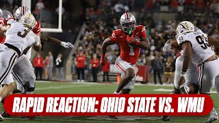 Rapid Reaction Buckeyes thoroughly dominate Western Michigan in every phase  Ohio State football [upl. by Thier]