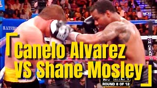 Canelo Alvarez VS Shane Mosley highlights [upl. by Assirual]