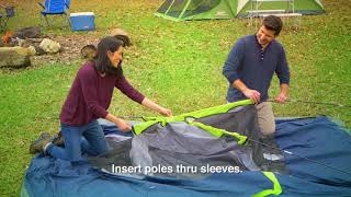 How to Set Up Your Coleman Sundome Tent with Rainfly [upl. by Aneala312]