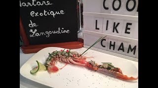 Tartare exotique de Langoustine recette spéciale pour Noël [upl. by Nide]