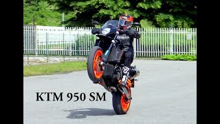 KTM 950 SM EXHAUST SOUND TEST [upl. by Naashar]