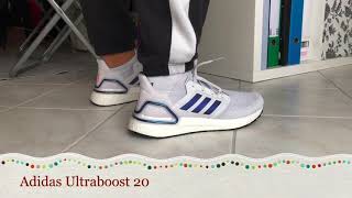 Adidas Ultraboost 20 on feet  Ultraboost 2020 shoes  Adidas Ultraboost 20 running shoes [upl. by Ylrehs665]