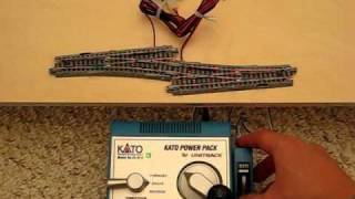 Kato controller operating two turnouts [upl. by Casey]