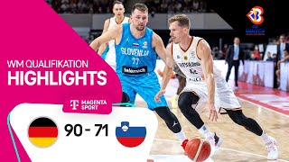 Deutschland  Slowenien  Highlights Qualifikation FIBA WM 2023 [upl. by Nodnart606]