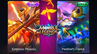 Pharsa  Empress Phoenix Skin VS Peafowls Dance Skin  Mobile Legends Bang Bang [upl. by Dearr19]