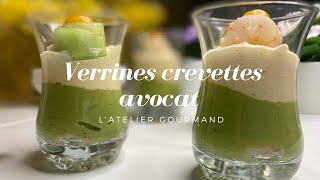 Recette verrines avocat crevettes délicieuse pour apéritif 🍤🍤تحضير ڤرين بالجمبري و الافوكادو [upl. by Byrann409]