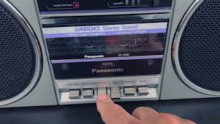 Panasonic platinum RX 5080 ambience boombox restored [upl. by Aniri698]