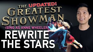 Rewrite The Stars Zac Efron Part Only  Karaoke UPDATED  The Greatest Showman [upl. by Cyprus]