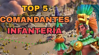 MEJORES COMANDANTES DE INFANTERÍA  RISE OF KINGDOMS ESPAÑOL [upl. by Trant]