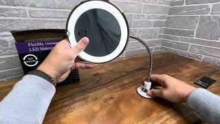 Flexible makeup mirror lights [upl. by Nahta]