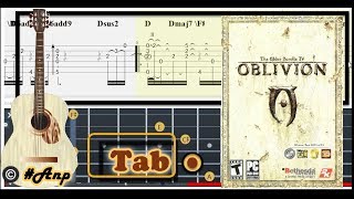 Guitar Tab  Alls Well The Elder Scrolls IV Oblivion OST Fingerstyle Tutorial Sheet Lesson Anp [upl. by Meeks]