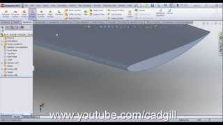 Video Tutorial on Creating Aerofoil using cross sections in SolidWorks [upl. by Brahear]