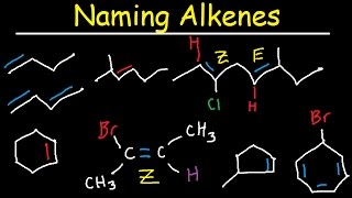 Naming Alkenes IUPAC Nomenclature Practice Substituent E Z System Cycloalkenes Organic Chemistry [upl. by Emmer572]