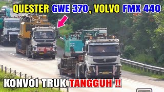 Truk EROPA TANGGUH  Logistik VOLVO FMX 440 QUESTER 370 RENAULT KERAX VOLVO FL10 Muat alat Berat [upl. by Rhett]