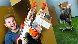 NERF Hide in a Box Challenge [upl. by Eben]