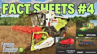 🔥🔥🔥 FACT SHEETS nr 4 dla FARMING SIMULATOR 25 [upl. by Ettenaej]