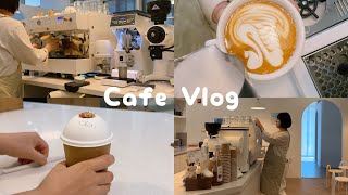 CAFE VLOG ☕️ 26 WEEKS PREGNANT BARISTA WORKING AT A CAFE [upl. by Marybelle]