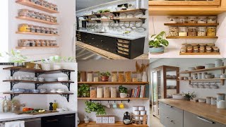 Home Décor Latest Kitchen Wall Shelves Design Ideas  Wall Mounted Kitchen Shelves  Floating Shelf [upl. by Karlens]