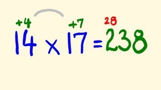 Fast Mental Multiplication Trick  multiply in your head using base 10 [upl. by Julianna455]