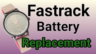 Fastrack Watch Battery Replacement घड़ी कि बैटरी ऐसे बदले HowToj1s [upl. by Munafo]