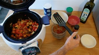 Recette de la ratatouille au Cookéo de Moulinex [upl. by Yanarp]