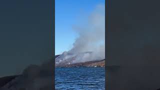 Wildfire in West Milford NJ [upl. by O'Connell]