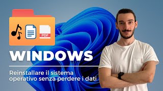 Come reinstallare Windows senza perdere i dati [upl. by Mellisa]