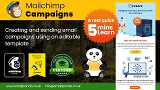 Creating mailchimp campaign from a template [upl. by Aleekat]