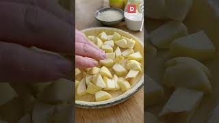 TARTE NORMANDE AUX POMMES 🍎 recettefacile tarteauxpommes gouter [upl. by Enail]