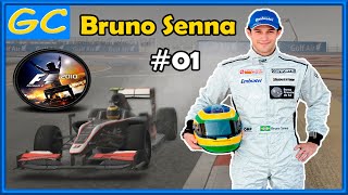 Estreia de Bruno Senna na Formula 1  F1 2010 PC 01 [upl. by Jola]