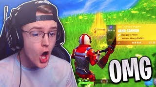 Where to Find the NEW HAND CANNON PISTOL in Fortnite Battle Roayle 😱 [upl. by Adnahsed266]