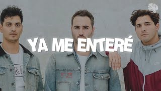 Reik  Ya Me Enteré Letra [upl. by Lia917]