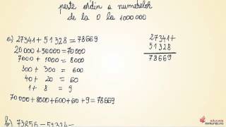 Adunarea și scăderea fără trecere peste ordin  Matematică clasa a IV a [upl. by Ynolem]