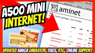 INTERNET on the The A500 Mini 😱 Pandory500 with AMiNIMiga AGS2 [upl. by Garwin]