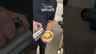 caffè latte ☕️ barista latteart latte coffee [upl. by Eward]