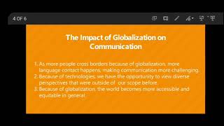 Purposive Communication Communication and Globalization [upl. by Leynad]