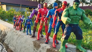 AVENGERS TOYSAction FiguresUnboxingCheap PriceIronmanHulkThor SpidermanToys [upl. by Ainevuol5]