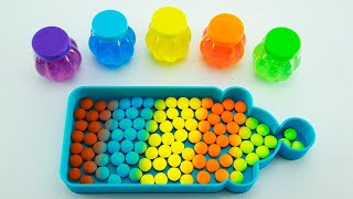 Satisfying Video l How to make Heart Bathtubs into Mixing Beads Cutting ASMR  Making By ODD [upl. by Dnalhsa]