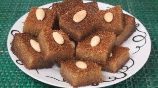 Basbousa Hareesa Recipe [upl. by Aixela]