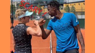 Gael Monfils and Elina Svitolina Scary moment [upl. by Mabelle]