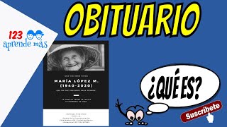 ¿Qué es un obituario o esquela Vídeo para niños [upl. by Noied]